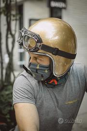 OCCHIALI VINTAGE MOTO STORMER CROMATO LENTE CHIARA