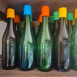 Bottiglie in vetro vuote x vino con tappo antipolv