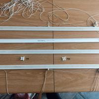 Profilo con velcro in alluminio per tende