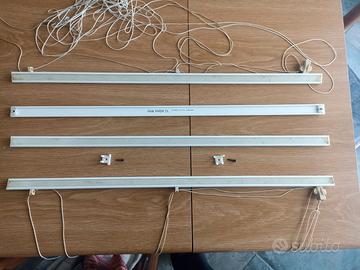 Profilo con velcro in alluminio per tende