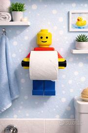 Omino Lego porta carta igienica