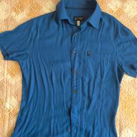 Camicia Uomo Armani Jeans Tg S Blue Come Nuova