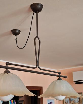lampadario a bilanciere stile liberty 