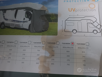 Cover per camper 12 M L 8 m