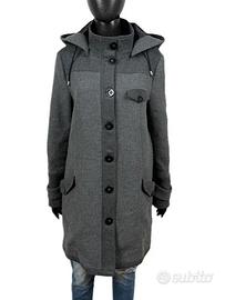 Armani Jeans Cappotto Lana Grigio Donna 48 - L