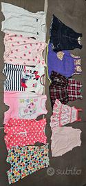 Lotto 47 pezzi abbigliamento neonata 9 mesi estivo