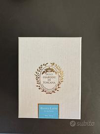 Scatola bianco latte e flacone VUOTO