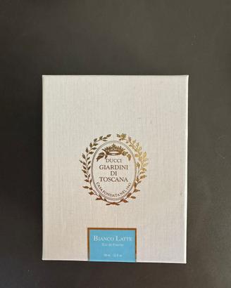 Scatola bianco latte e flacone VUOTO