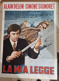 manifesto cinema film la mia legge alain Delon