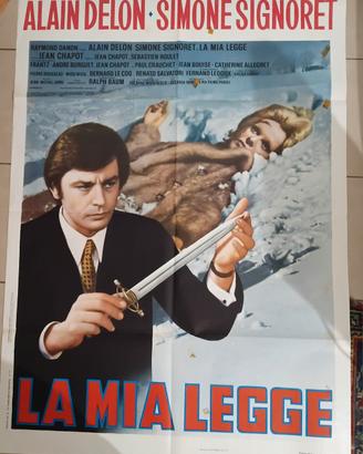 manifesto cinema film la mia legge alain Delon