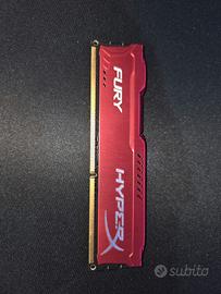 HyperX Fury DDR3 8GB (2x4GB) 1600MHz RAM Gaming