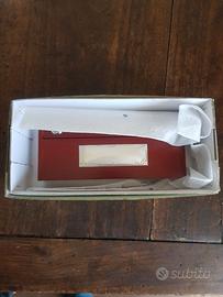 Portapenne argento e legno