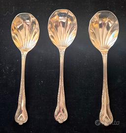 Cucchiai dessert /frutta vintage in silver plated