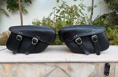 Coppia borse moto custom