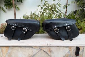 Coppia borse moto custom