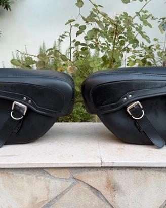 Coppia borse moto custom
