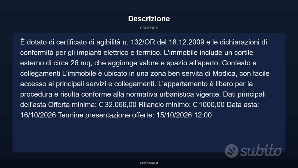 Appartamento – Modica, Gianforma, Frigintini - Altro