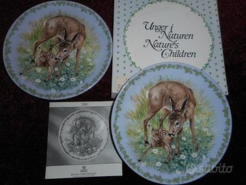 Piatto Nature's Children 1994 Royal Copenhagen