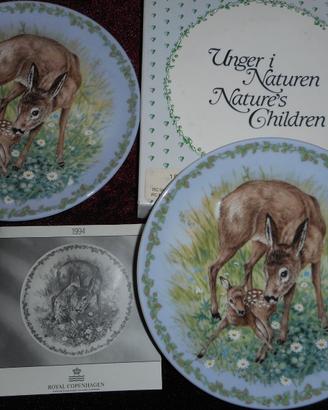 Piatto Nature's Children 1994 Royal Copenhagen
