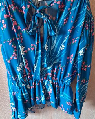 Blusa Balenciaga Lavalliere Floral 
