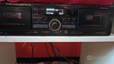 TEAC DOPPIA PIASTRA CASSETA PERF FUNZIONANTE 