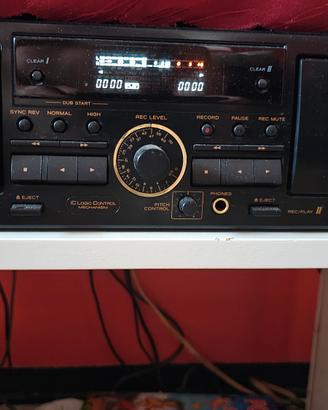 TEAC DOPPIA PIASTRA CASSETA PERF FUNZIONANTE 