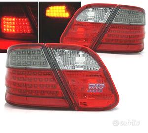 FANALI MERCEDES CLK W208 97-02 LED ROSSO AFFUMICAT