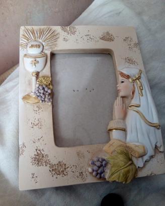 portafoto prima comunione bimbo/bimba