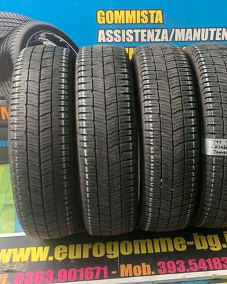4 gomme usate195/75 16 107/105R Kleber 4stagioni