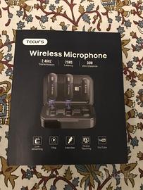 Tecurs Microfono Lavalier Wireless Lightning + C