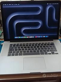 Macbook pro 15"  2013 