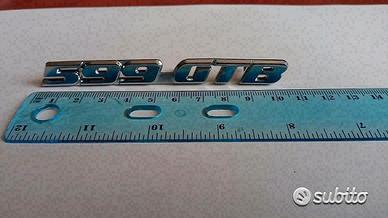 Scritta originale Ferrari 599_GTB metallo cromato