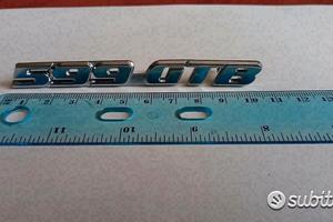 Scritta originale Ferrari 599_GTB metallo cromato