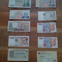 Lotto 10 banconote  Repubblica. 