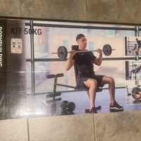 Kit Pesi Manubri e Bilanciere palestra  50kg