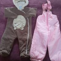 Tutone unisex e pantaloni da sci