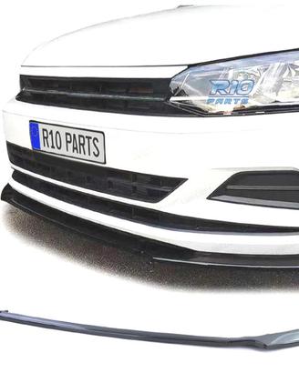 SPOILER LIP VOLKSWAGEN VW POLO 6 2G AW 17- NERO LU
