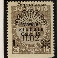 francobolli Fiume 1921