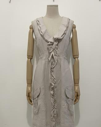 Vestito 100% Lino sabbia Donna S