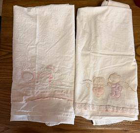 Set di 2 lenzuolini 150 x 110 cm per lettino