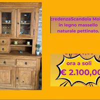 🚨 CREDENZINA IN LEGNO MASSELLO – NUOVO