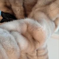 cappotto pelliccia di visone grigio 