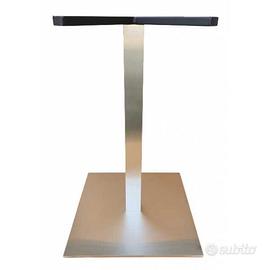 SPARK - base tavolo in metallo spazzolato moderna 