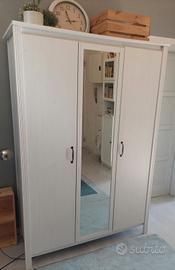 Armadio Guardaroba IKEA BRUSALI - Bianco - 3 ante