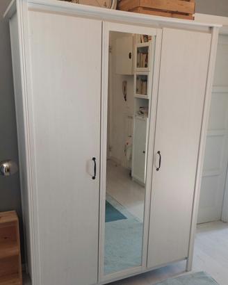 Armadio Guardaroba IKEA BRUSALI - Bianco - 3 ante