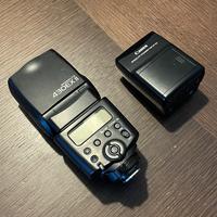 Flash Canon EX II con trasmettitore infrarossi