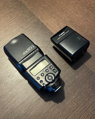 Flash Canon EX II con trasmettitore infrarossi