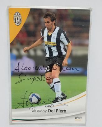 Card Juventus 2008/09 Alessandro Del Piero – Autog