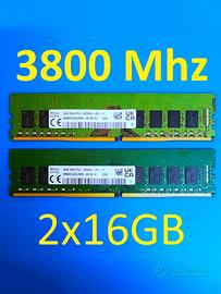 SK Hynix 32GB 3800Mhz (2x16GB) DDR4