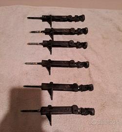 6 blocca persiane in metallo maschio/femmina 